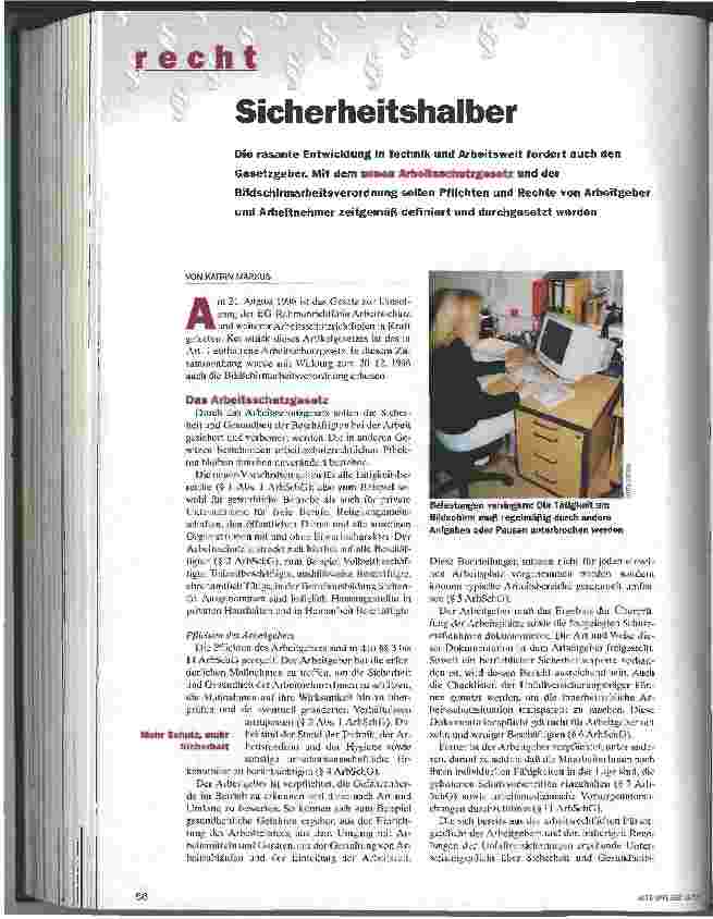 Vorschauseite 1: Sicherheitshalber Recht