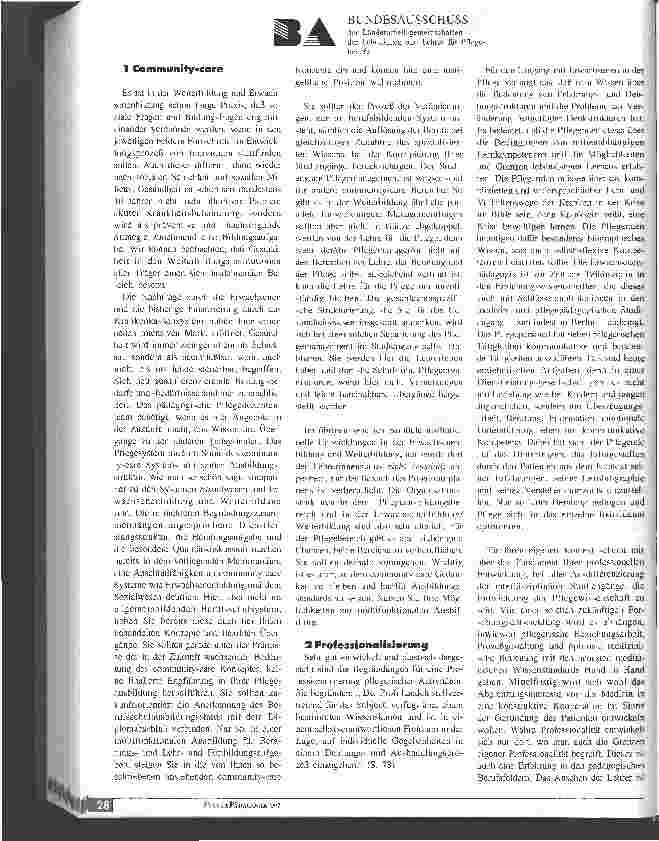 Vorschauseite 3: Offensiv und zukunftsorientiert - 25 Jahre Bundesausschuß der Länderarbeitsgemeinschaft der Lehrerinnen und Lehrer für Pflegeberufe - Festveranstaltung Pflege braucht Lehre(r)