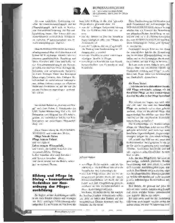 Vorschauseite 5: Offensiv und zukunftsorientiert - 25 Jahre Bundesausschuß der Länderarbeitsgemeinschaft der Lehrerinnen und Lehrer für Pflegeberufe - Festveranstaltung Pflege braucht Lehre(r)