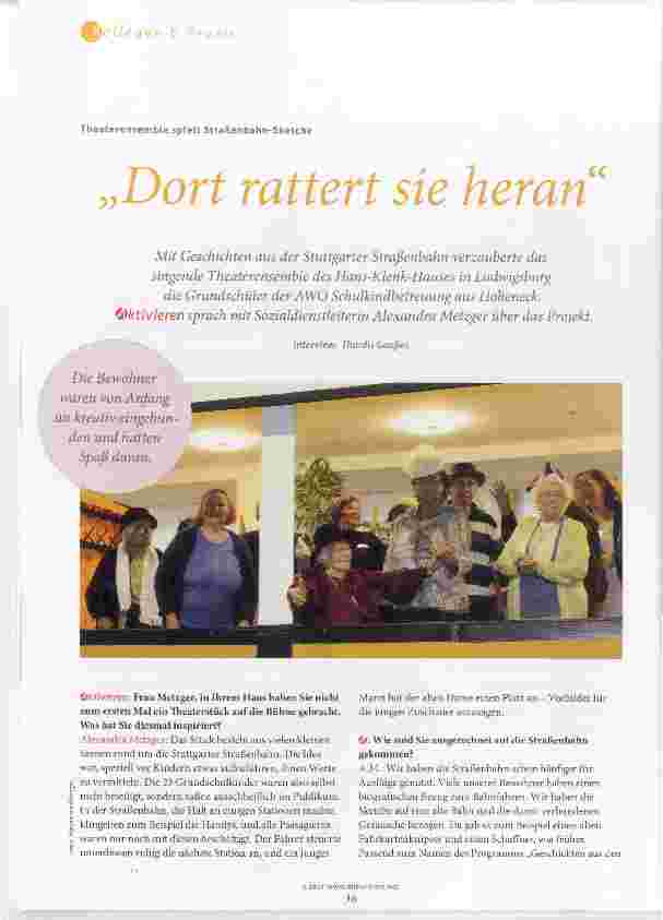 Vorschauseite 1: Dort rattert sie heran