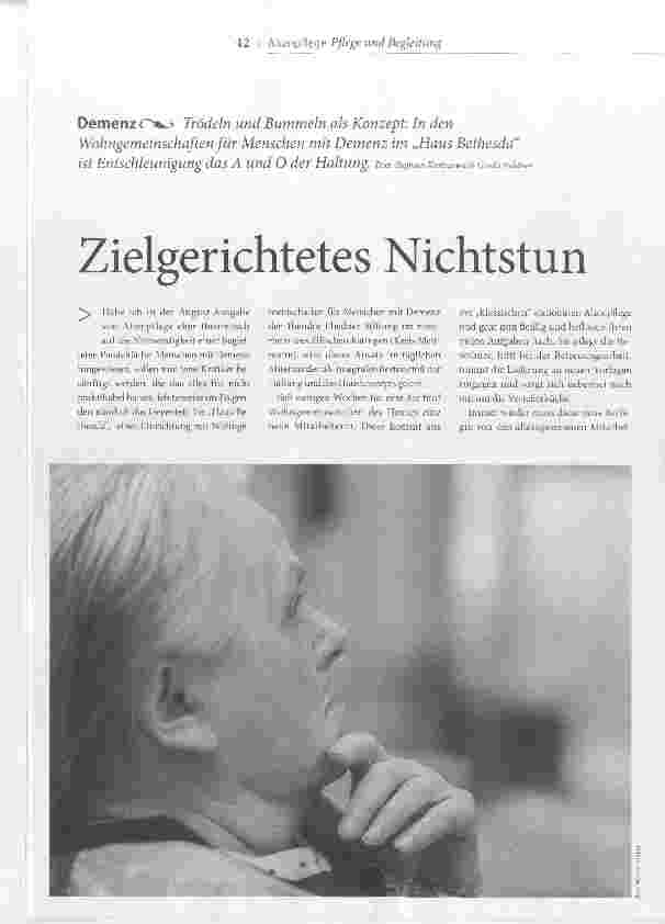 Vorschauseite 1: Zielgerichtetes Nichtstun