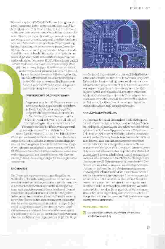 Vorschauseite 2: Wie sicher sind Web-Server in der Sozialwirtschaft?