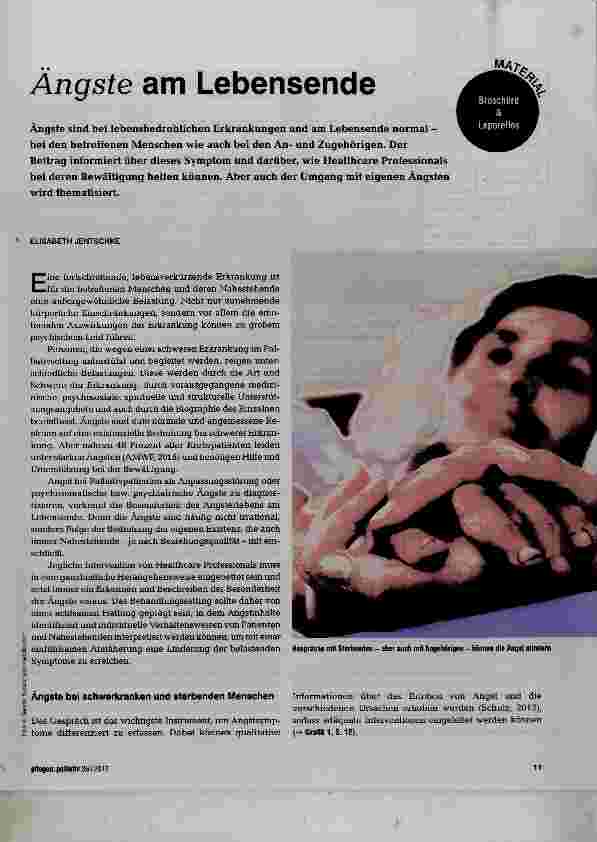 Vorschauseite 1: Ängste am Lebensende
