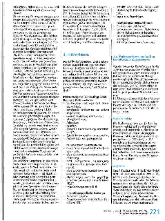 Vorschauseite 3: Prävention postoperativer Infektionen im Operationsgebiet