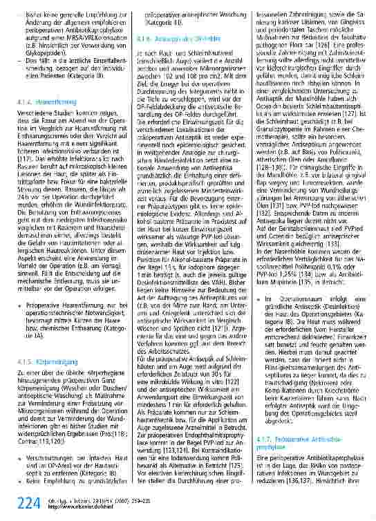 Vorschauseite 6: Prävention postoperativer Infektionen im Operationsgebiet