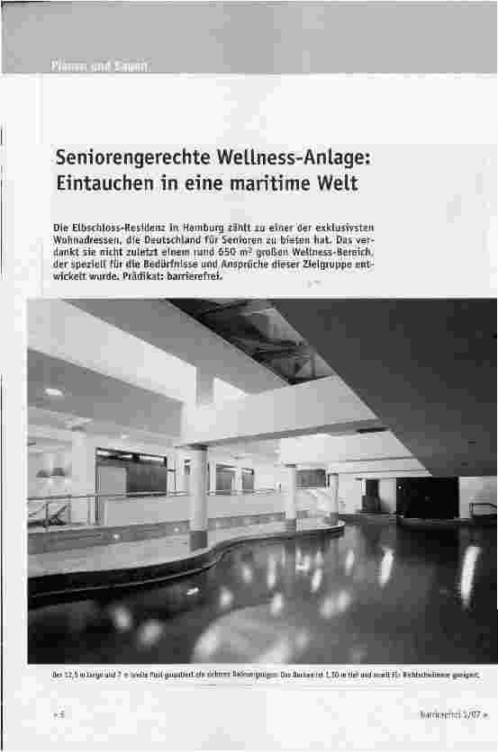 Vorschauseite 1: Seniorengerechte Wellness-Anlage: Eintauchen in eine maritime Welt