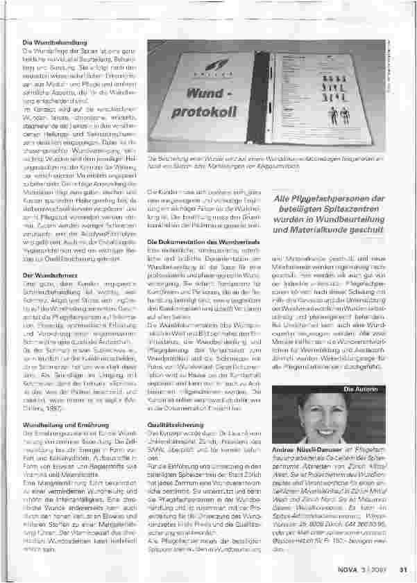 Vorschauseite 2: Ein Wundkonzept für die Spitex
