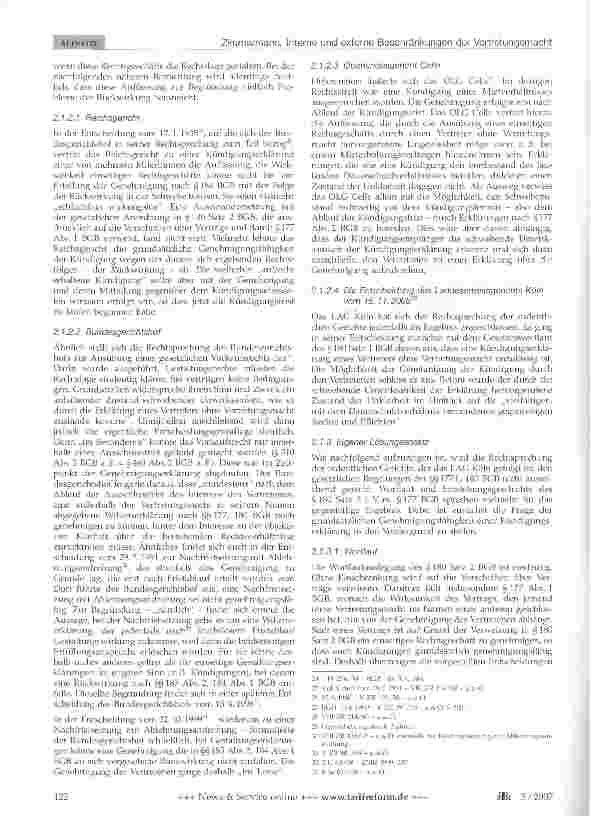 Vorschauseite 4: Interne und externe Beschränkungen der Vertretungsmacht beim Ausspruch von Kündigungen