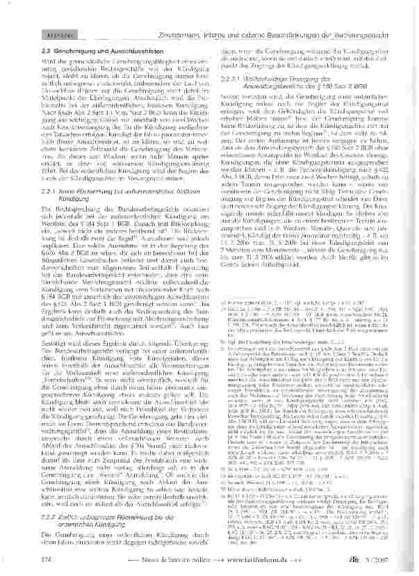 Vorschauseite 6: Interne und externe Beschränkungen der Vertretungsmacht beim Ausspruch von Kündigungen