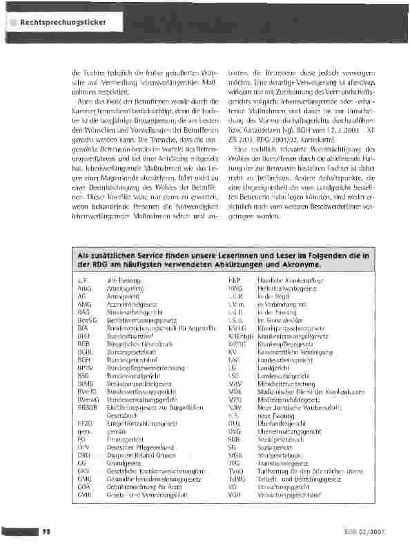 Vorschauseite 3: Bestellung einer nahen Angehörigen zur Betreuerin