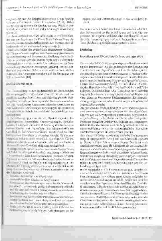 Vorschauseite 3: Assessments in der neurologischen Rehabilitation von Kindern und Jugendlichen