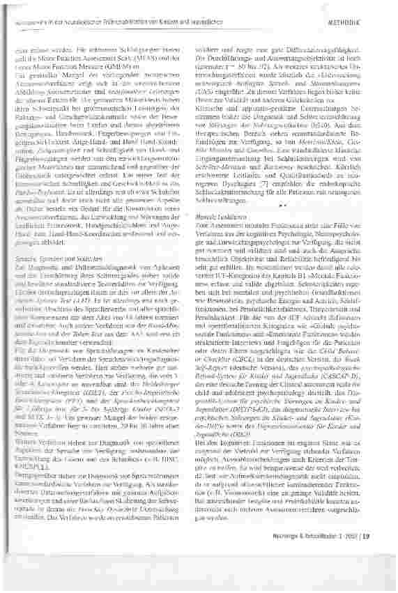 Vorschauseite 5: Assessments in der neurologischen Rehabilitation von Kindern und Jugendlichen