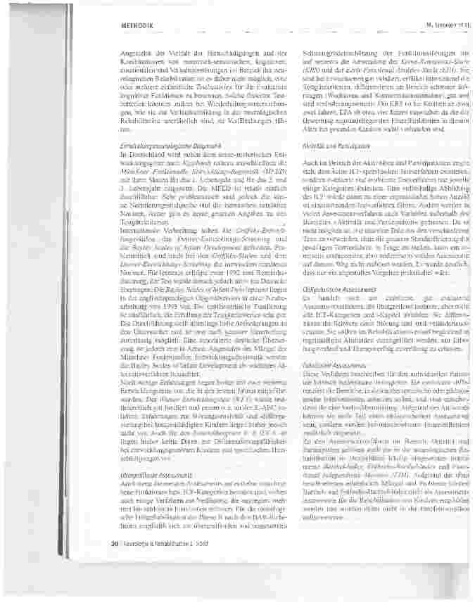 Vorschauseite 6: Assessments in der neurologischen Rehabilitation von Kindern und Jugendlichen