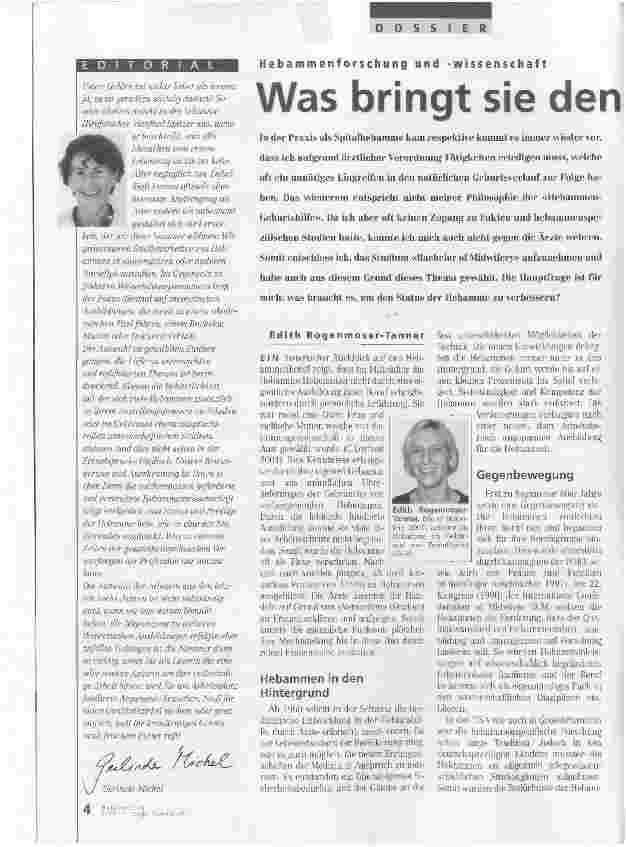 Vorschauseite 1: Was bringt sie den Hebammen?