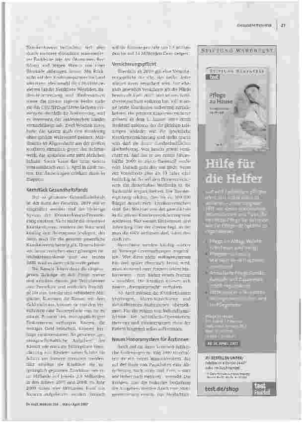 Vorschauseite 2: Und jetzt?Die Gesundheitsreform ist beschlossen