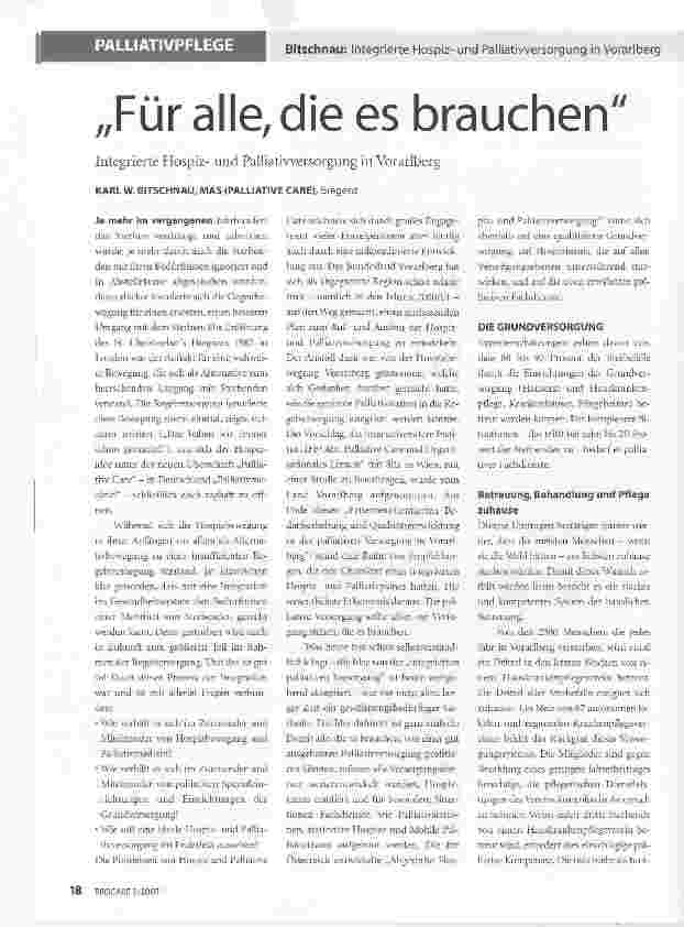 Vorschauseite 1: Für alle, die es brauchen