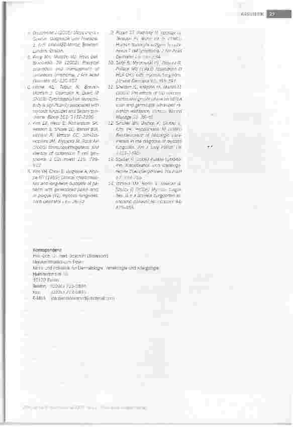 Vorschauseite 5: KASUISTIK Mycosis fungoides - eine seltene Ursache chronischer Wunden