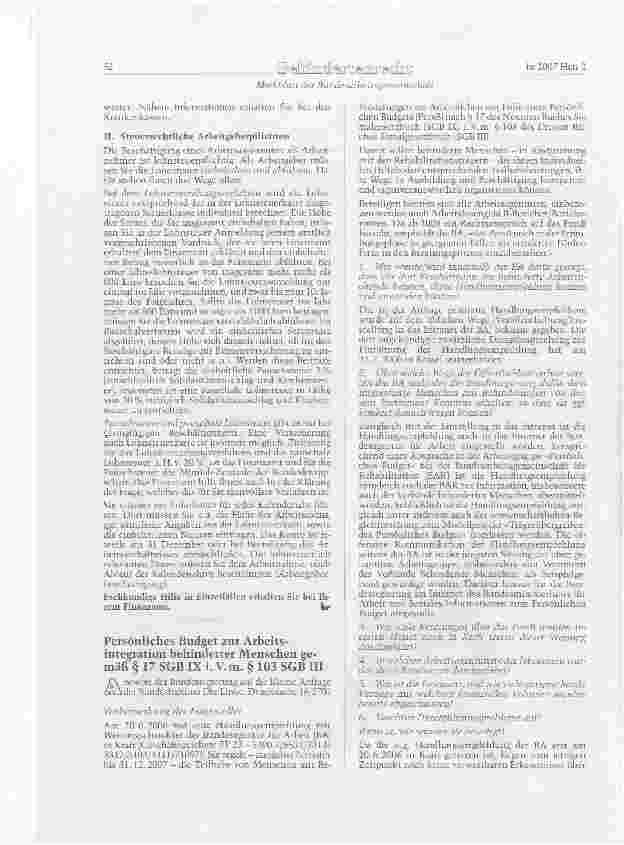 Vorschauseite 2: Merkblatt der Bundesarbeitsgemeinschaft der Integrationsämter und Hauptfürsorgestellen (BIH) über Arbeitgeberpflichten bei Arbeitsassistenz