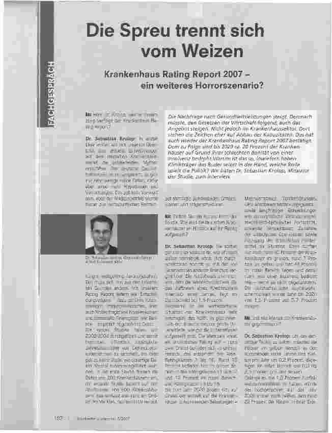 Vorschauseite 1: Die Spreu trennt sich vom Weizen
