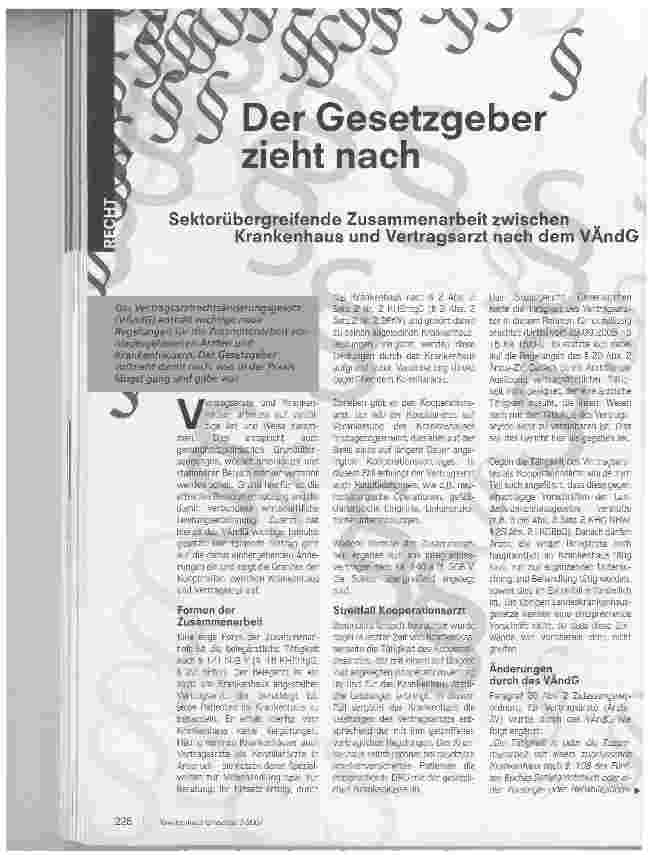 Vorschauseite 1: Der Gesetzgeber zieht nach