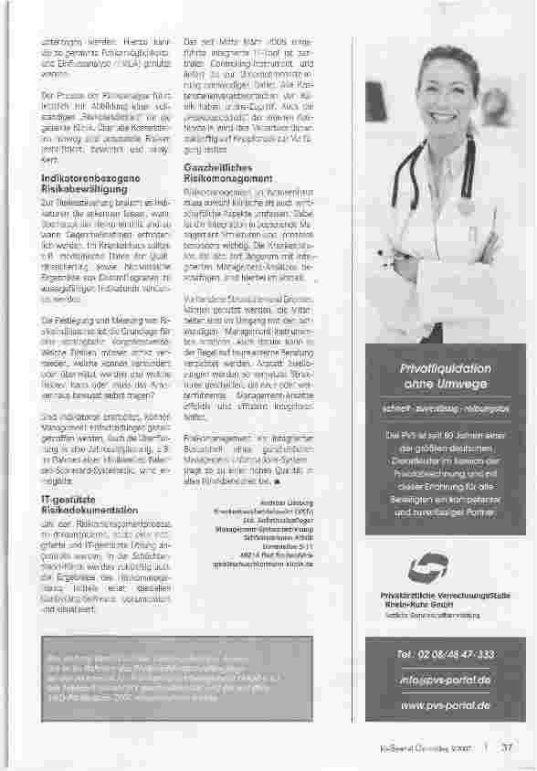 Vorschauseite 4: Sicherheit im Krankenhaus darf kein Zufall sein