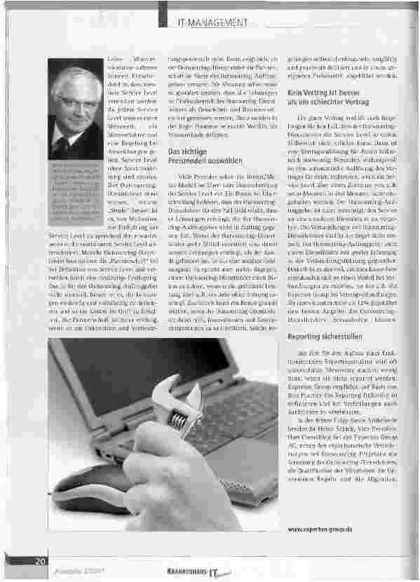 Vorschauseite 2: Fachliche Vorbereitung eines Out-sourcing-Projekts