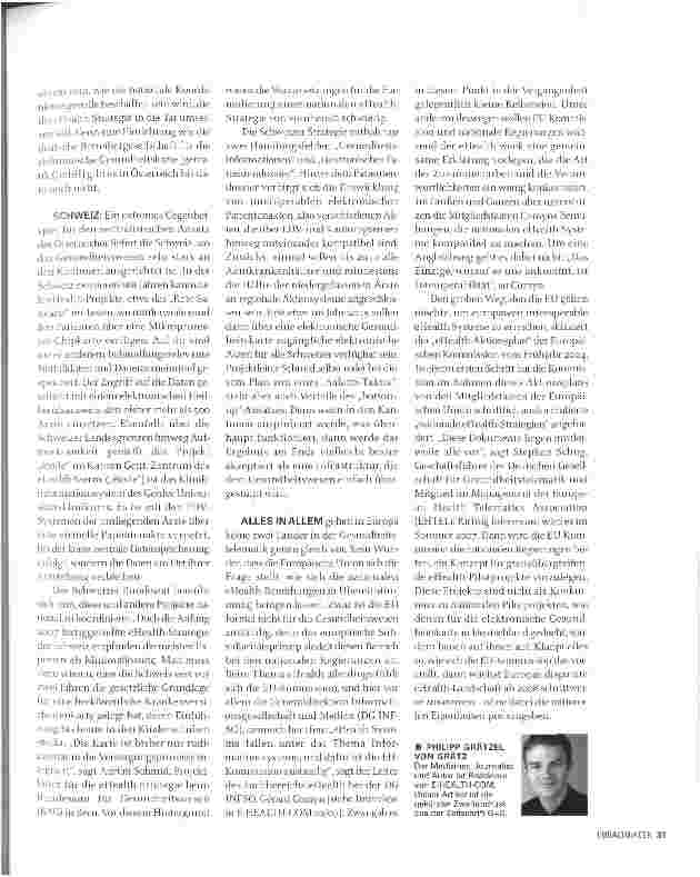 Vorschauseite 6: eHEALTH GOES EUROPA