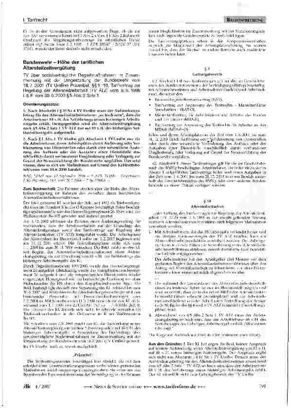 Vorschauseite 5: Auslegung einer Tarifvereinbarung (DRK)