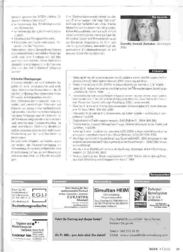 Vorschauseite 3: Enterale Ernährung für die Optimierung des Ernährungszustands