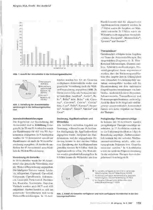 Vorschauseite 3: Der ArztbriefEine Analyse zur Entlassungsmedikation