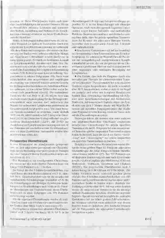 Vorschauseite 3: Therapie und Prognose des lymphogen metastasiertenHarnblasenkarzinoms