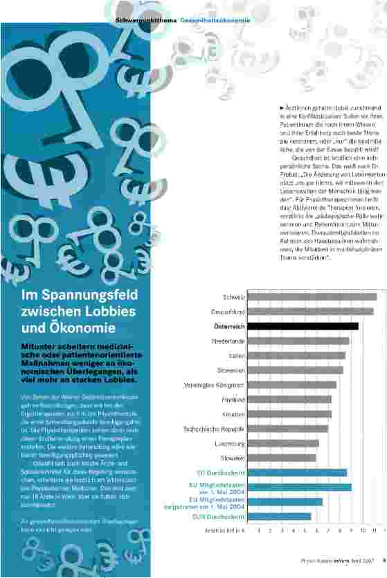 Vorschauseite 3: Im Spannungsfeld zwischen Medizin und Ökonomie