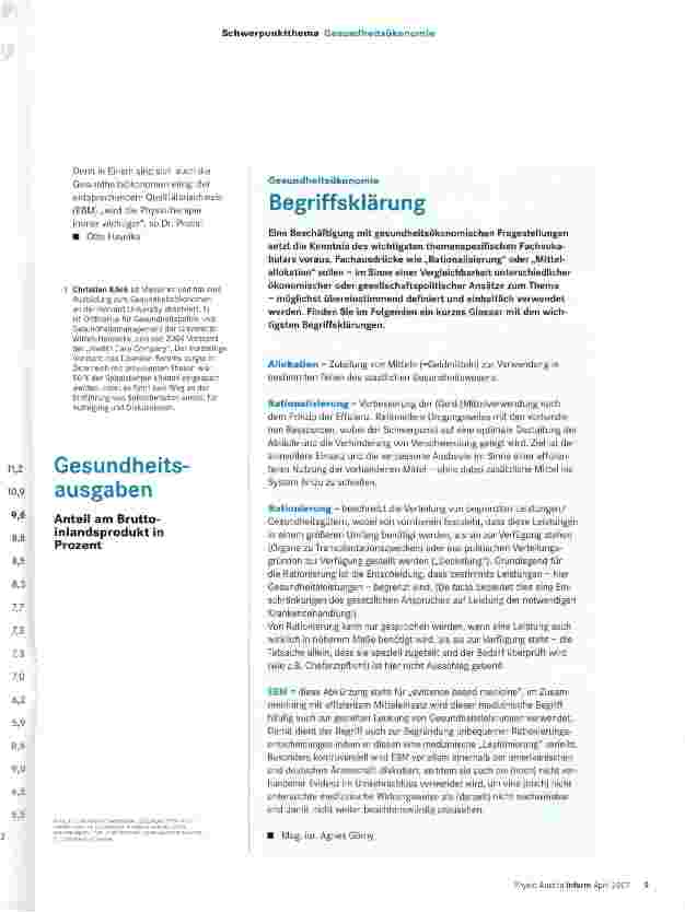 Vorschauseite 4: Im Spannungsfeld zwischen Medizin und Ökonomie