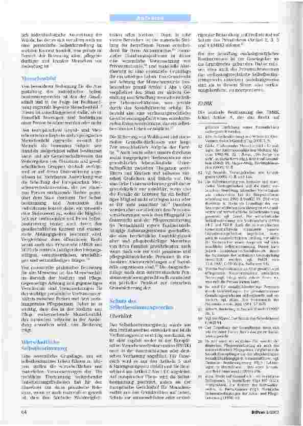 Vorschauseite 3: Selbstbestimmung im Alter