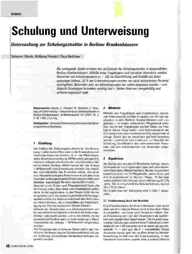 Vorschauseite 1: Schulung und Unterweisung