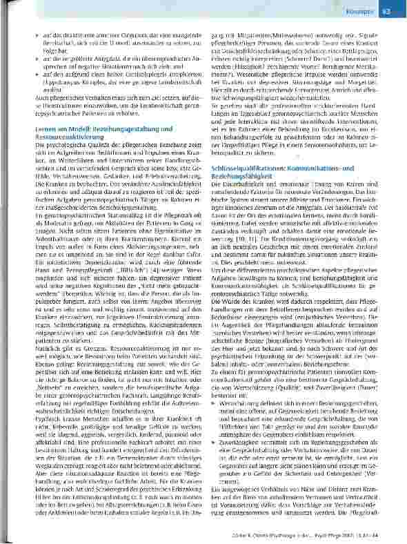 Vorschauseite 3: (Neuro-)Psychologie in der gerontopsychiatrischen Pflege
