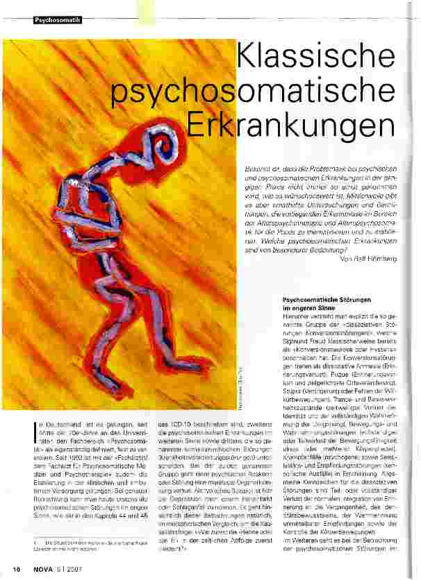 Vorschauseite 1: Klassische psychosomatische Erkrankungen