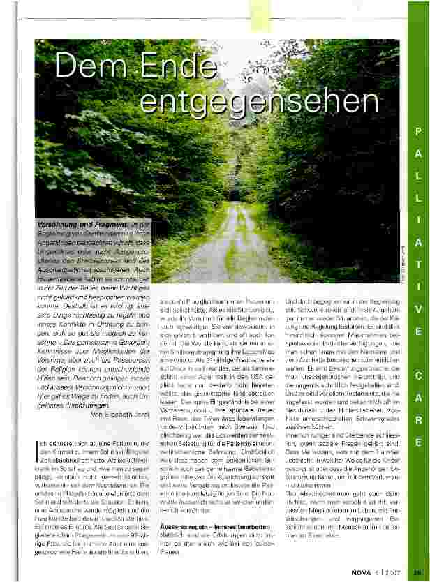 Vorschauseite 1: Dem Ende entgegensehen