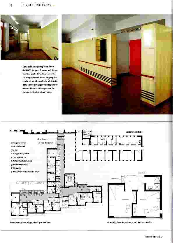 Vorschauseite 3: Architektur als Therapie: Wohngruppe für Demenzkranke