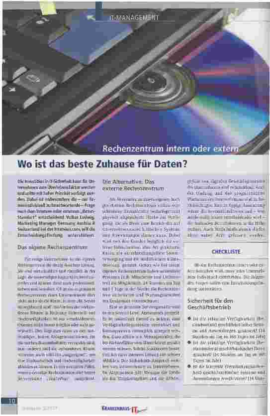 Vorschauseite 1: Wo ist das beste Zuhause für Daten?