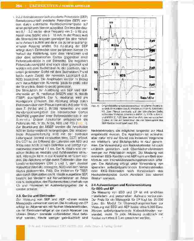 Vorschauseite 4: Elektroenzephalogramm und evozierte Potenziale in der Intensivmedizin