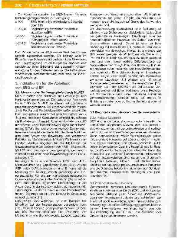 Vorschauseite 5: Elektroenzephalogramm und evozierte Potenziale in der Intensivmedizin