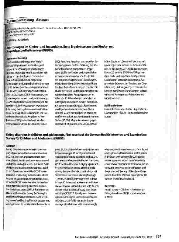 Vorschauseite 4: Essstörungen im Kindes und Jugendalter