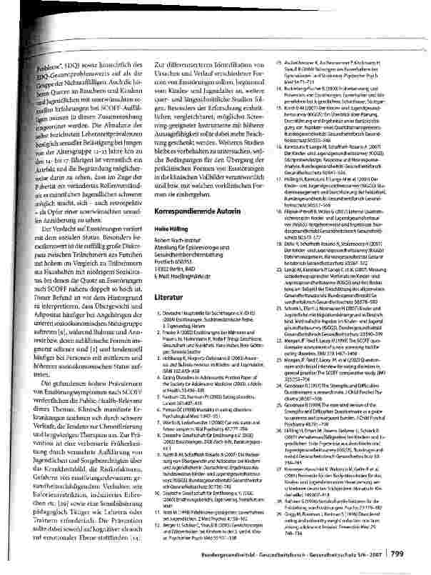 Vorschauseite 6: Essstörungen im Kindes und Jugendalter