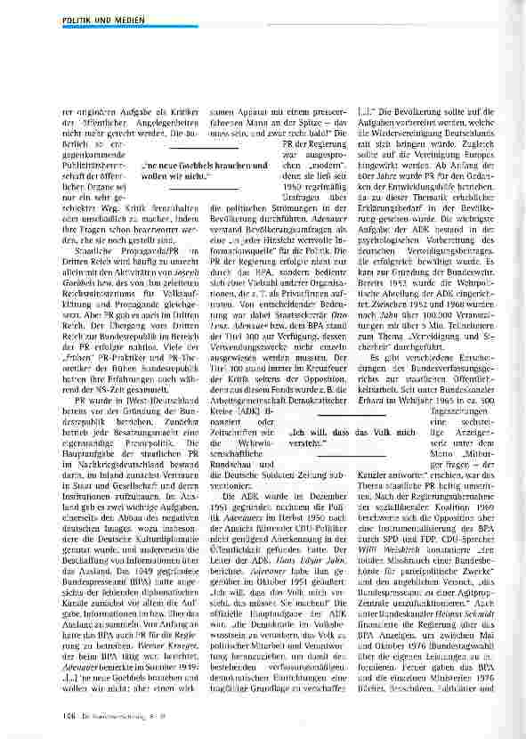 Vorschauseite 3: Geschichte der staatlichen Öffentlichkeitsarbeit in Deutschland