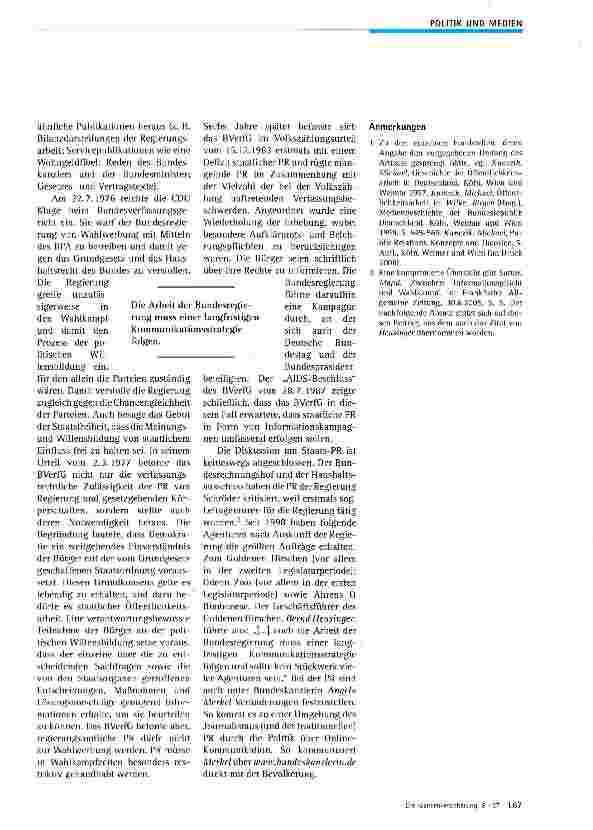 Vorschauseite 4: Geschichte der staatlichen Öffentlichkeitsarbeit in Deutschland
