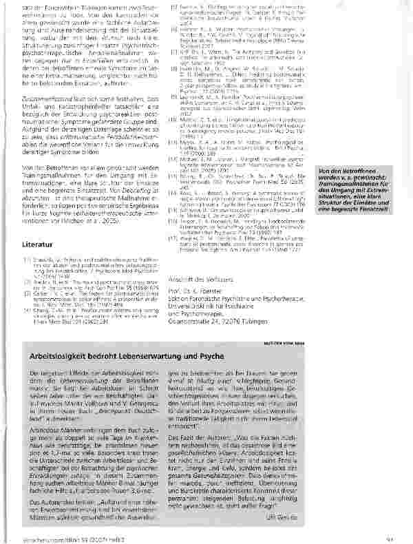 Vorschauseite 4: Psychoreaktive Störungen bei Unfallund Katastrophenhelfern