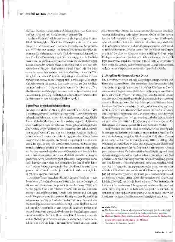 Vorschauseite 3: Sucht - Gefahr für Pflegende?