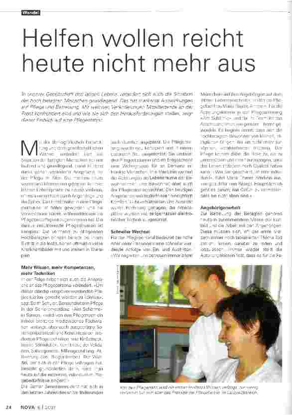 Vorschauseite 1: Helfen wollen reicht heute nicht mehr aus