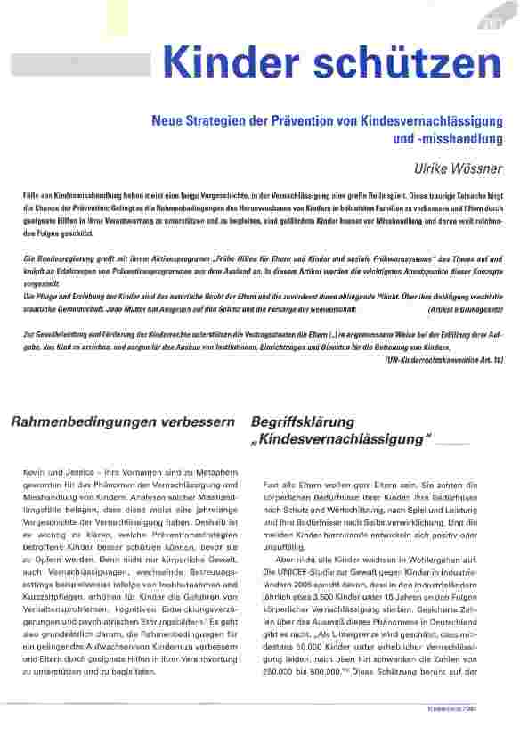 Vorschauseite 1: Kinder schützen